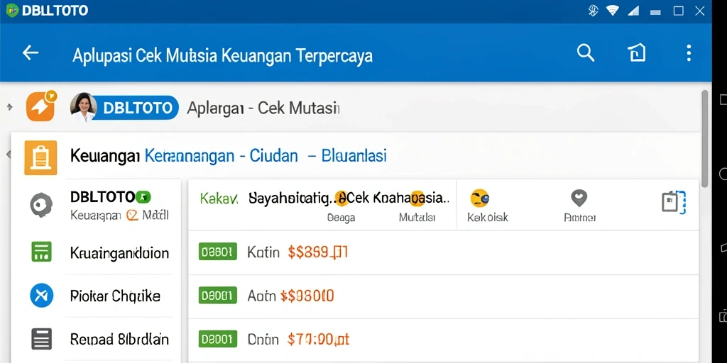 Antarmuka DBLTOTO yang sederhana dan informatif untuk cek mutasi.
