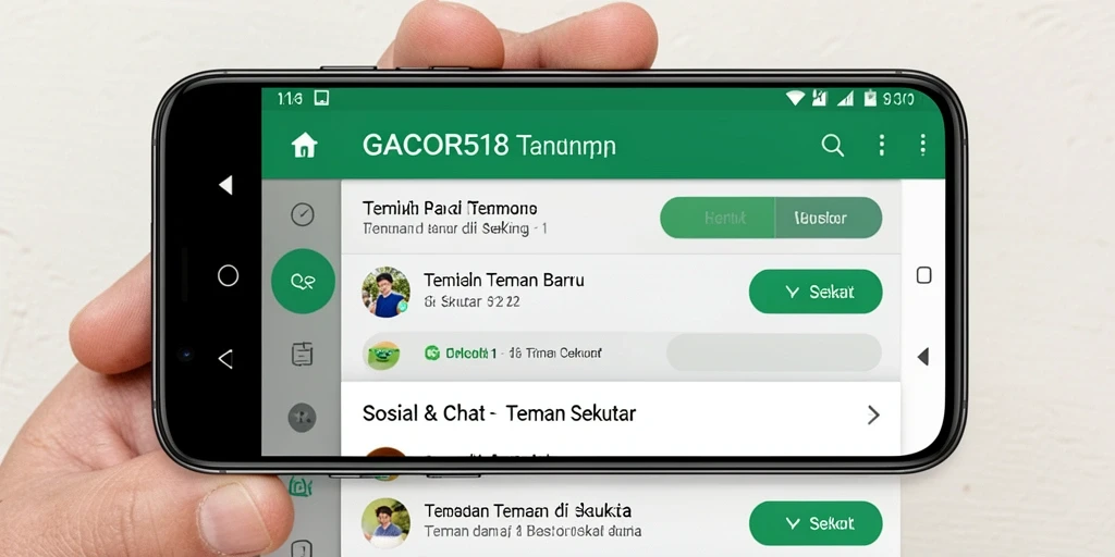 Tampilan antarmuka GACOR518 yang ramah pengguna dan menarik.