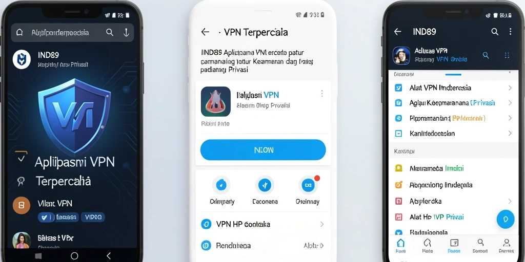 Antarmuka aplikasi IND89 yang intuitif dan mudah digunakan.