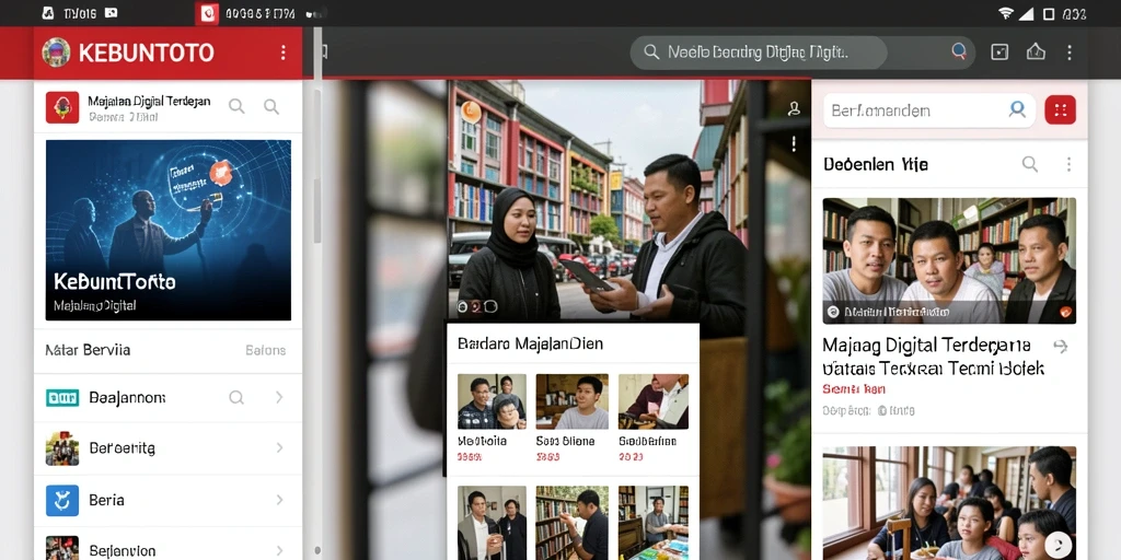 Antarmuka modern dan intuitif dari aplikasi KEBUNTOTO.