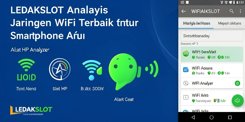 Antarmuka LEDAKSLOT yang menampilkan analisis jaringan WiFi secara real-time.