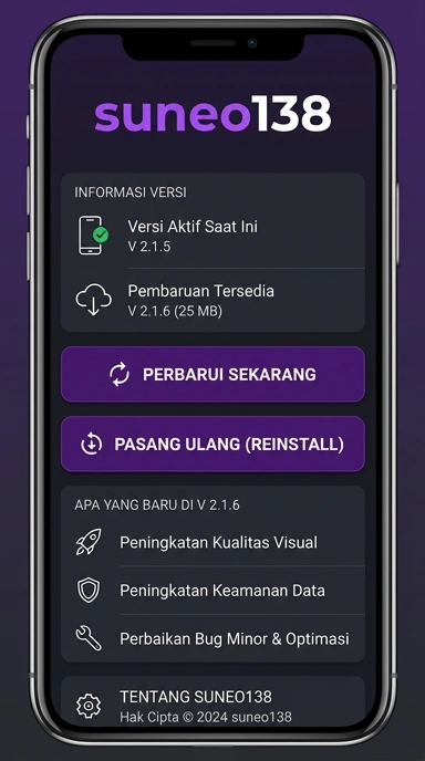 Riwayat Versi Aplikasi Suneo138 untuk Pengguna Android